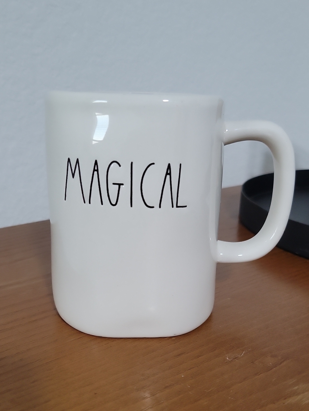 Rae Dunn White Ceramic Mug with "MAGICAL" Script